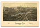 1886 Haydenville Massachusetts Vintage Old Panoramic City Map - 24x36