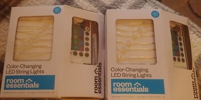  2 pack - 40 LED  Lights/ Remote Control 16 Colors 5 light modes New! - Image 1 of 4