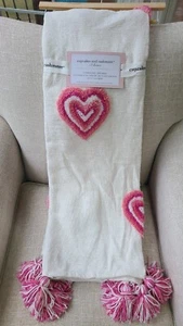 Cupcakes and Cashmere Pink Ombre Tufted Heart Throw Blanket 50”x70” - Picture 1 of 6