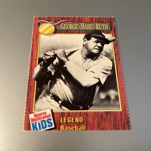 BABE RUTH BASEBALL CARD - PERFECT FOR THE YOUNG COLLECTOR