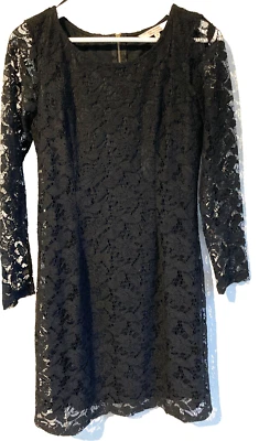 Festliches Damen Spitzenkleid in Schwarz Gr. 38 - Bild 1 von 4