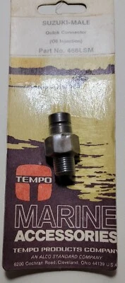 Tempo Marine Suzuki Male Quick Connector, Part# 466LSM, metric threads - Image 1 of 3