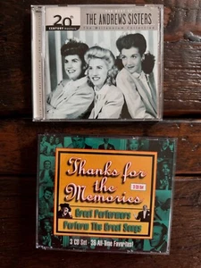 CD ANDREWS SISTERS & THANKS FOR MEMORIES 3 DISC SET BIG BAND - Imagen 1 de 2