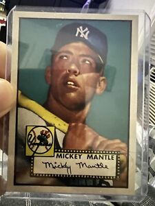 1952 Topps Mickey Mantle⚡️FLAWLESS NOVELTY CARD⚡️Yankees