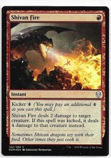 MTG magic 1x Shivan Fire FOIL (M/NM) Dominaria