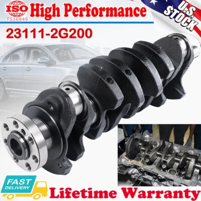 23111-2G200 Engine Crankshaft For 2011 2012 2013 2014 2015 Hyundai Sonata 2.4L - Image 1 of 4