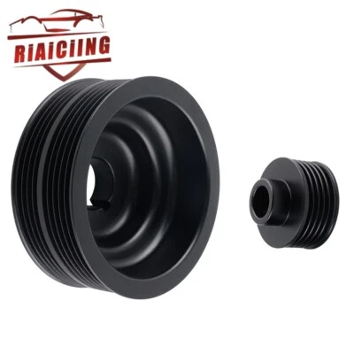 for 2002-2007 Subaru Impreza WRX EJ20 Liberty Aluminum Crank Shaft Pulley Black - Imagem 1 de 4