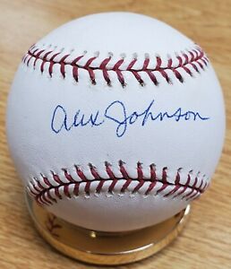 Autographed Alex Johnson Official Major League Baseball w/COA