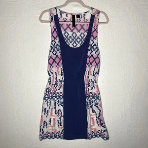 Petticoat Alley Womens Multicolor Vneck Dress Size Large Artsy Geometric Preppy - Picture 1 of 6