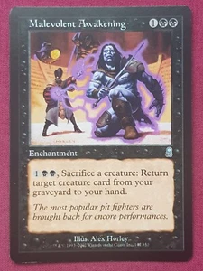 Magic The Gathering ODYSSEY MALEVOLENT AWAKENING black card MTG - Picture 1 of 2
