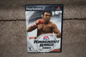 EA Sports Knockout Kings 2002 PS2 estuche completo, disco, libro - Imagen 1 de 3