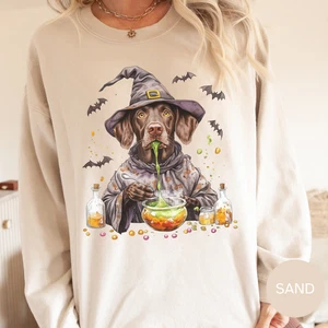 Puntero alemán de pelo corto Halloween amante de perros mascota camisa Gildan camisa sudadera - Imagen 1 de 4