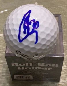 Pelota de golf Stephen Curry autógrafo Callaway y exhibición con *certificado de autenticidad* Steph FIRMADO - Imagen 1 de 9