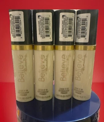 Lot Of 4 Believe Beauty Lock It In Eyeshadow Primer New O.11 FL Oz Translucent - Image 1 of 2