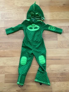 Kleinkind Gekko PJ Masks Kostüm 2T Halloween Maske, Handschuhe & Schwanzgecko Kinder - Bild 1 von 5