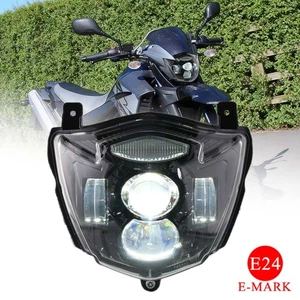 LED Headlight Assembly DRL Hi/Lo Beam For Yamaha XT660X 04-06 XT660R 2004-2016 - Picture 1 of 14