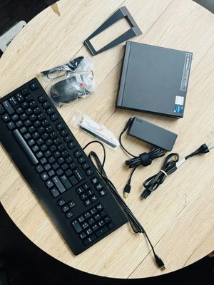 Lenovo M70q Gen 5/Desktop/type 12TE/i5-14500T/32gb/512ssd/with Keyborad-Mouse - Image 1 of 4