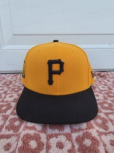 USED Pittsburg Pirates New Era 9fifty snapback hat gold 1971 World Series patch - Picture 1 of 4