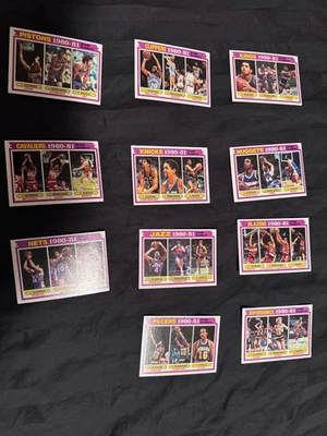 Topps NBA 1980-1981 Líderes de Equipo Nets Cavs Pistones Clippers Knicks Jazz Pacers + Foto 1 de 4