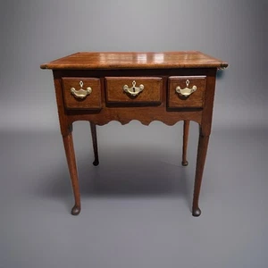 Rare American Pennsylvania Queen Anne Straight Leg Lowboy w/ Hex, C1740 - Picture 1 of 21