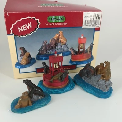 Lemax Village Collection Sea Lion Resort полиэтиленовый набор из 3 как новые в коробке морские - Изображение 1 из 4