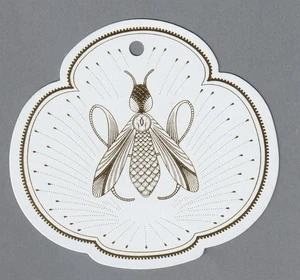 Carte  publicitaire - advertising card  -  Guerlain  dorée - Foto 1 di 1