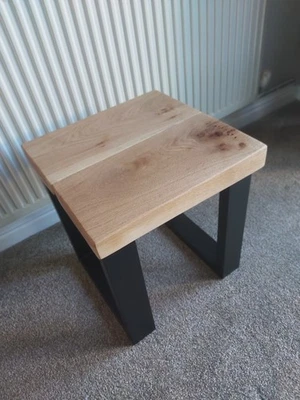 Chunky Solid Oak Side Table - Image 1 of 3