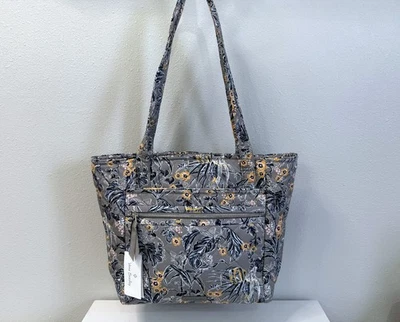 NWT Vera Bradley Small Vera Tote in "Rain Forest Toile" Performance Twill bag - Image 1 of 4