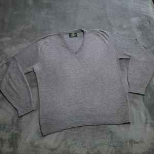 Suéter Jantzen Clásico De Colección Años 90 Cuello en V Talla L Gris Suave Hecho en EE. UU. - Imagen 1 de 5