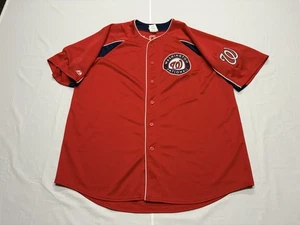 Camiseta roja cosida #28 de los Washington Nationals MLB Majestic Jayson Werth talla XL - Imagen 1 de 8