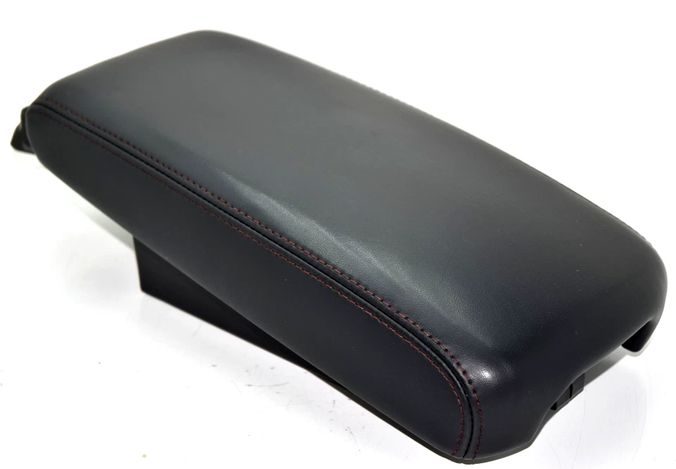 💎 Nissan Máxima 2009-2014 negro rojo puntada consola tapa reposabrazos cuero OEM Foto 1 de 4