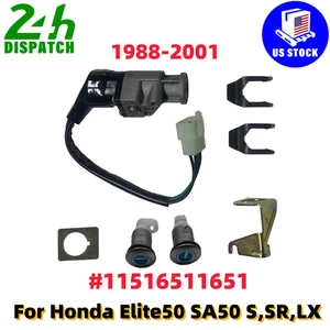 1988-2001 For Honda Elite 50 SA50 S,SR,LX Ignition Switch w/ 2 Keys Harness Kit - Picture 1 of 7
