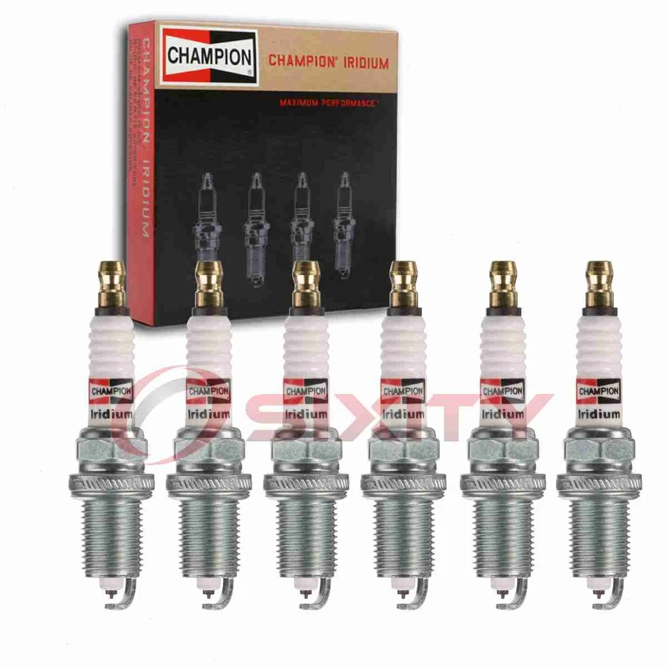 6 bujías Champion Iridium para Toyota Sienna 1998-2006 3,0 L 3,3 L V6 xt Foto 1 de 4