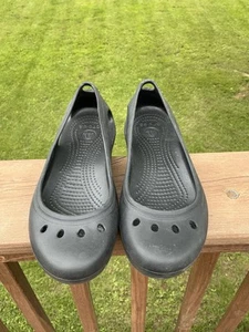 Crocs Kadee Ballet Flats Size 9 Black - Picture 1 of 9