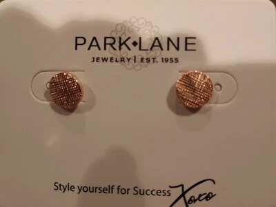 Casa rodante Park Lane "DOTTIE" pendientes perforados oro rosa nuevo en caja $26 Foto 1 de 2