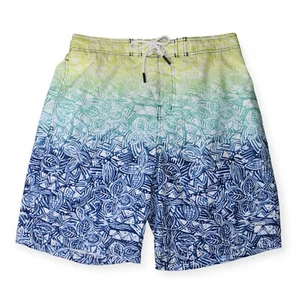 SPEEDO Large Badehose Slip gefüttert Strand Surf Ombré Tropical Flower 34" Taille - Bild 1 von 11