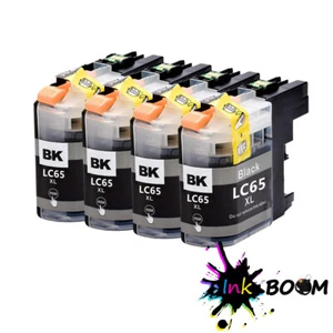 4 cartuchos de tinta negra para Brother LC65 MFC-5890CN MFC-5895CW MFC-6490CW 6890CDW - Imagen 1 de 1