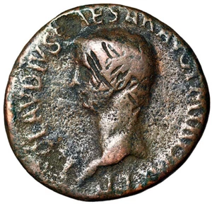 Grande moneta romana ERA DEI DODICI CESARI con certificato di autenticità Claudio I MINERVA ATTACCANTE - Foto 1 di 5