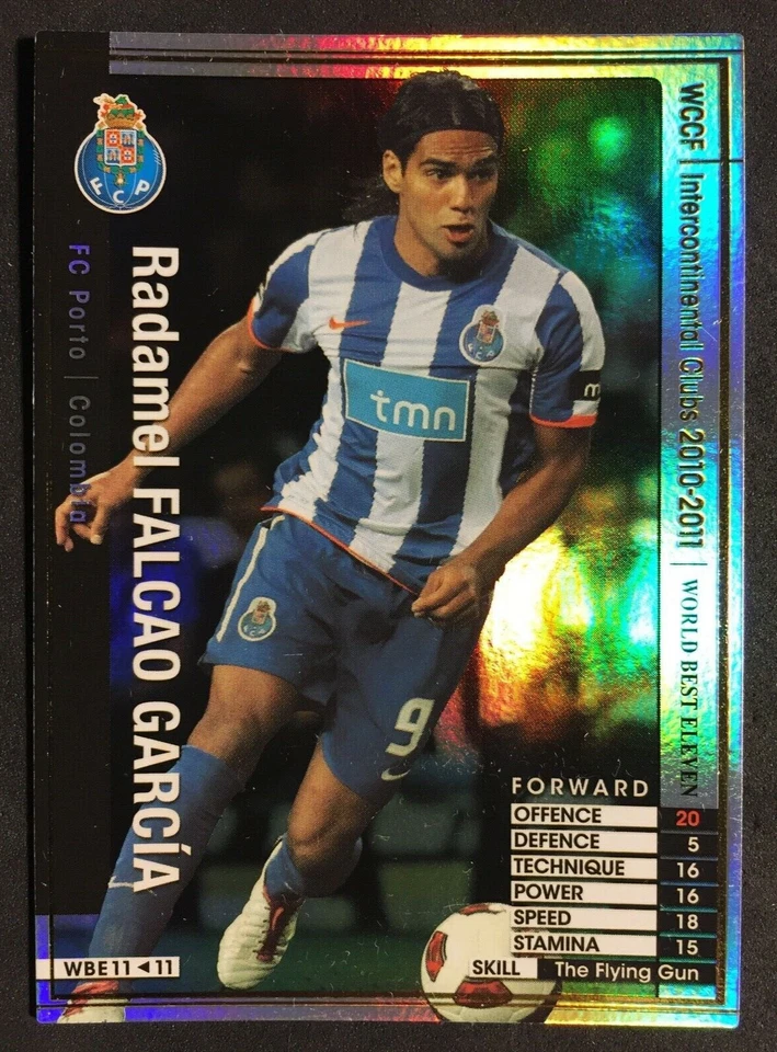 Tarjeta refractor 2010-11 Panini WCCF World Best Eleven WBE Radamel Falcao FC Porto Foto 1 de 1