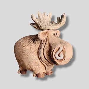 Estatuilla Escultura Alce Artesania Rinconada Colección Retirada Firmada - Imagen 1 de 7