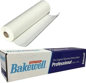 2x Bakewell Non Stick Professional Parchment Baking Paper Roll 30cmx75m - Picture 1 of 7