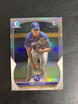 2023 Bowman Chrome Draft Hiro Wyatt Refractor 1st Kansas City Royals  - Image 1 of 2