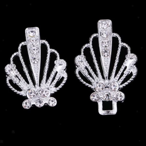1 Pair Rhinestone Metal Closure Hook & Eye Clasp for Clothes Dress Bags Decor - - Picture 1 of 7