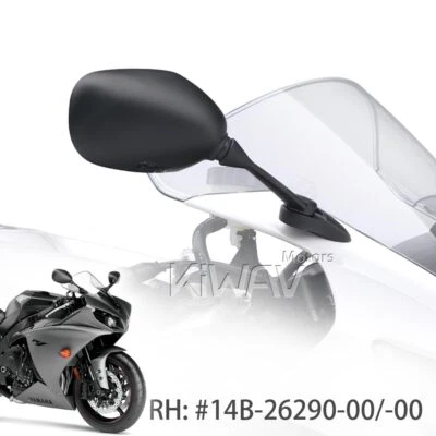 Replacement mirror RIGHT HAND fits Yamaha YZF-R1 R1 2009- ε - Imagem 1 de 4