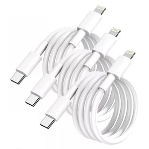 USB-C to iPhone 3FT Data Charger Cable Cord For iPhone X 11 12 13 14 Pro Max LOT - Picture 1 of 6