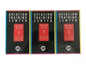 Aviation Training Center Private Pilot VHS (Vol 1, 3, 5) Flight Series - RARE - Picture 1 of 6