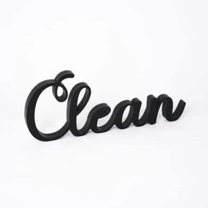 Targa in Legno da appoggio per bagno Clean - Picture 1 of 21
