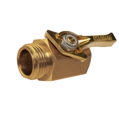Válvula de cierre de latón de alta resistencia Dramm de 3/4 pulgadas Foto 1 de 3