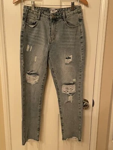 princess polly ripped Blue jeans size 4 - Foto 1 di 10