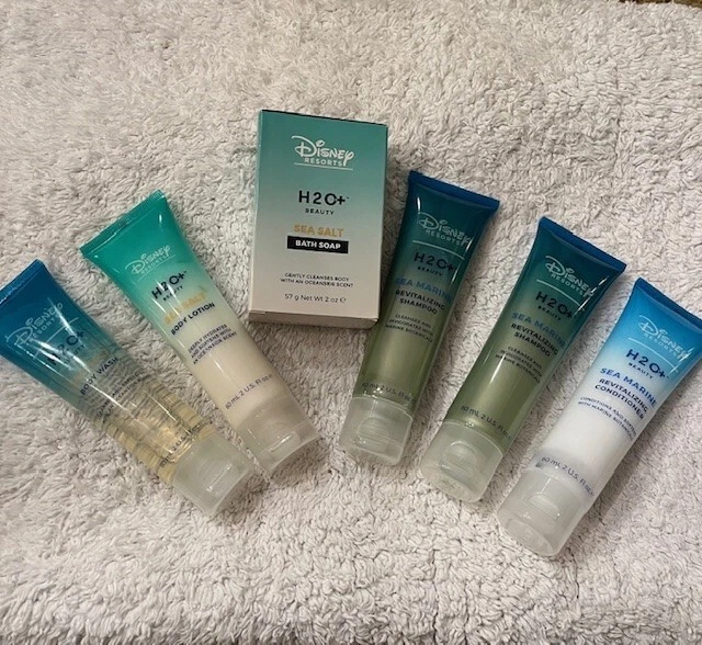 Disney Resorts H2O+2oz. 2 Sea Marine shampoo 1 conditioner 1 bw 1 lotion 1 soap - Image 1 of 1